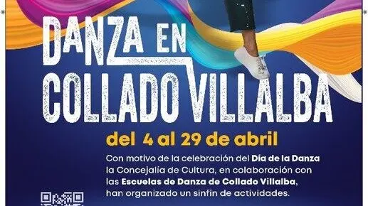 Cartel Danza en Collado Villalba. Imagen del Ayuntamiento.