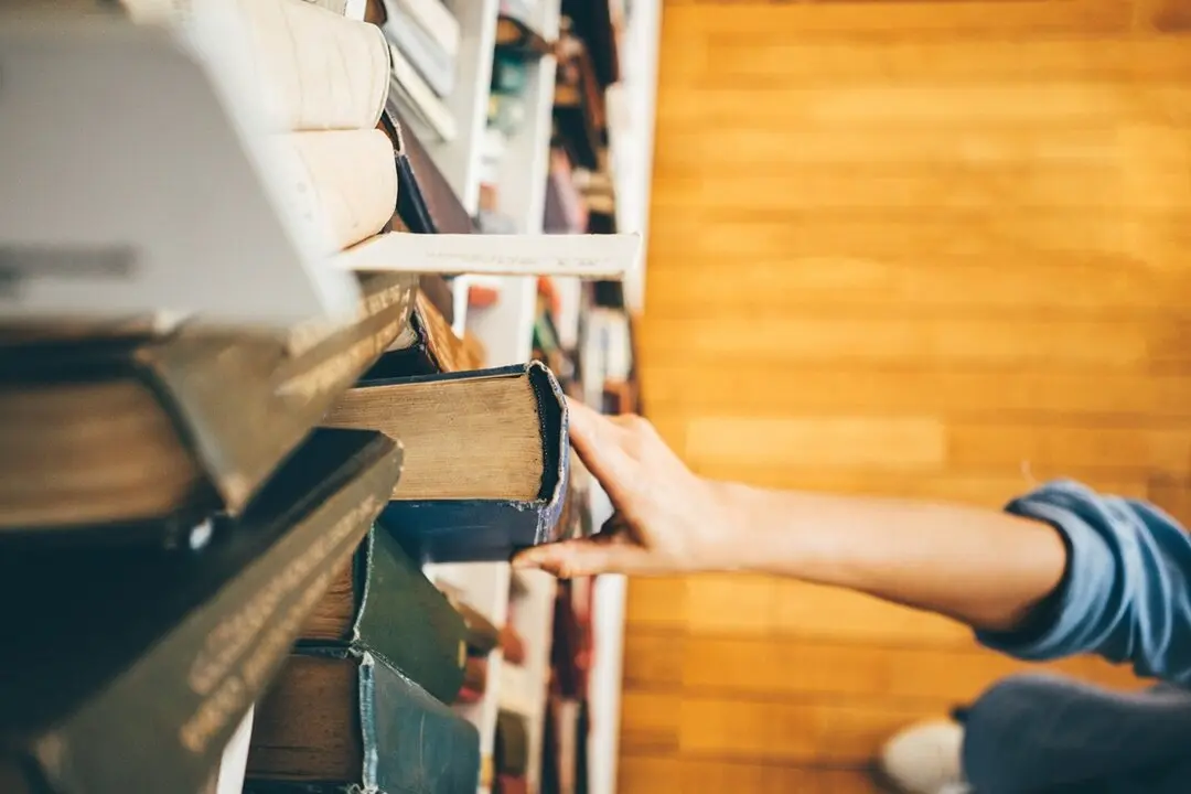 Libros en un estanter&iacute;a. Imagen de archivo.