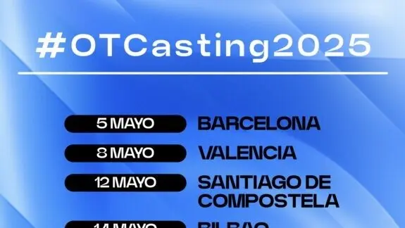 Cartel de los castings de Operaci&oacute;n Triunfo 2025.