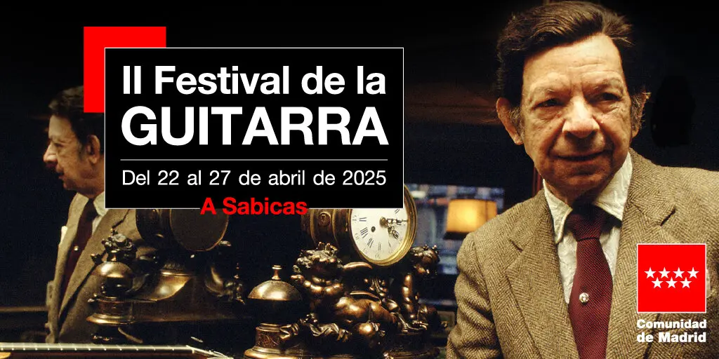 Cartel de la II edici&oacute;n del Festival de la Guitarra Flamenca. Imagen de la Comunidad de Madrid.