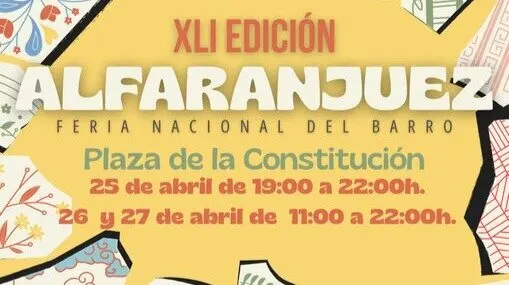Cartel de 'Alfaranjuez'. Imagen del Ayuntamiento de Aranjuez.