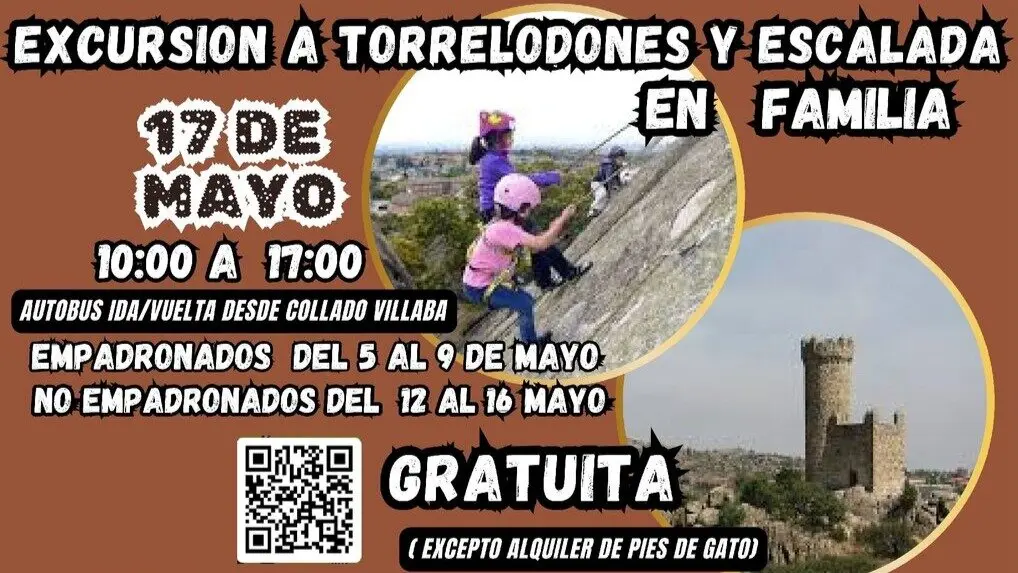Cartel de 'Excursi&oacute;n en familia'.