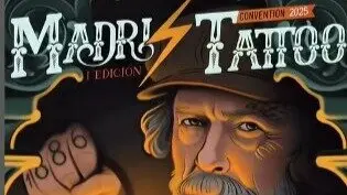 Cartel del Madrid Tattoo Convention. Imagen del Ayuntamiento de Arganda del Rey.