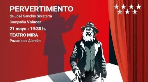 Cartel de 'Pervertimento'. Imagen del Ayuntamiento de Pozuelo de Alarc&oacute;n.