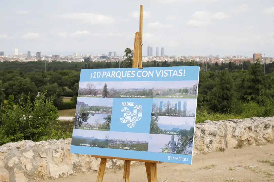 Presentaci&oacute;n de los 10 parque con vistas. Imagen del Ayuntamiento de Madrid.