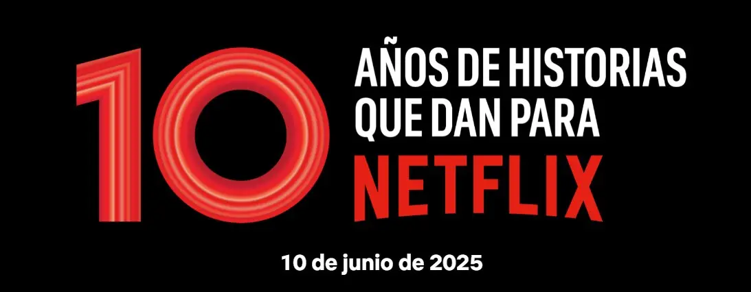 Cartel del aniversario de Netflix. Imagen del organizador.