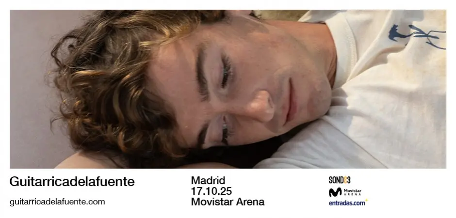 Banner del concierto de Guitarricadelafuente previsto en Madrid.