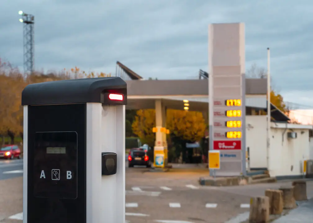 Una gasolinera en imagen de archivo.