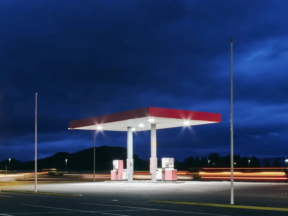 Una gasolinera en imagen de archivo.