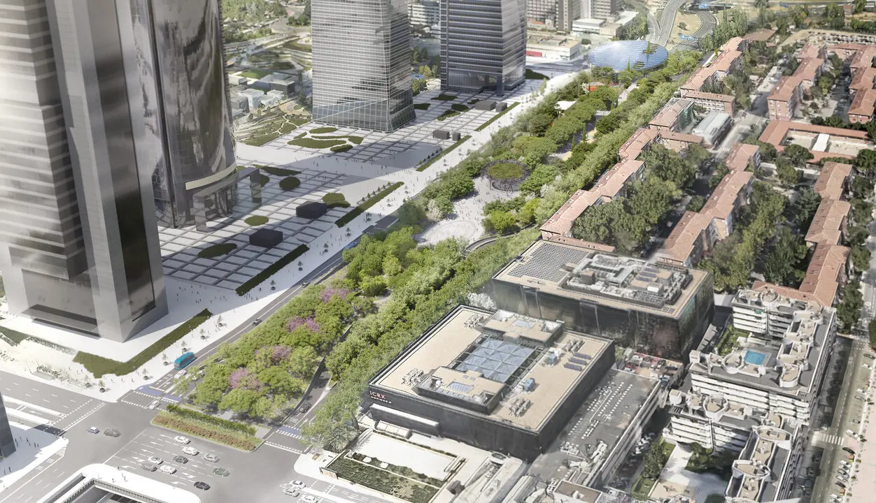 Soterramiento del norte de la Castellana. Imagen del Ayuntamiento de Madrid.