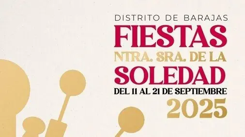 Cartel de las Fiestas de Nuestra Se&ntilde;ora de la Soledad. Imagen del Ayuntamiento de Madrid.