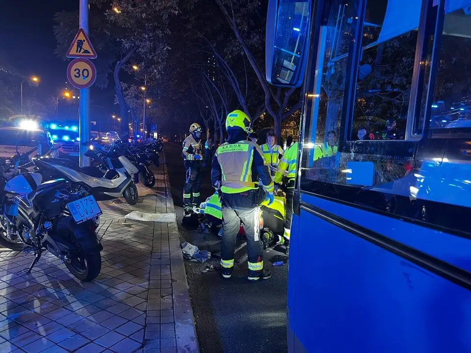 El lugar y momento del accidente. Imagen de EP.