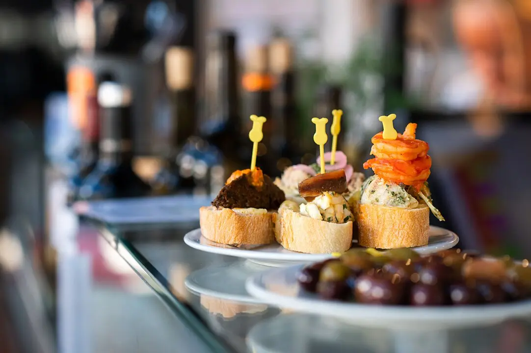 Tapas en imagen de archivo.