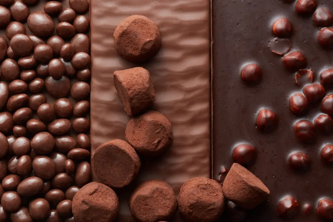 Tipos de chocolate. Imagen de archivo.