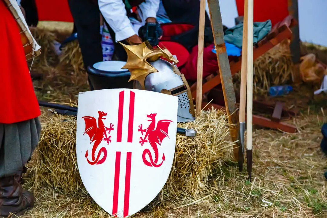 Feria Medieval en imagen de archivo.