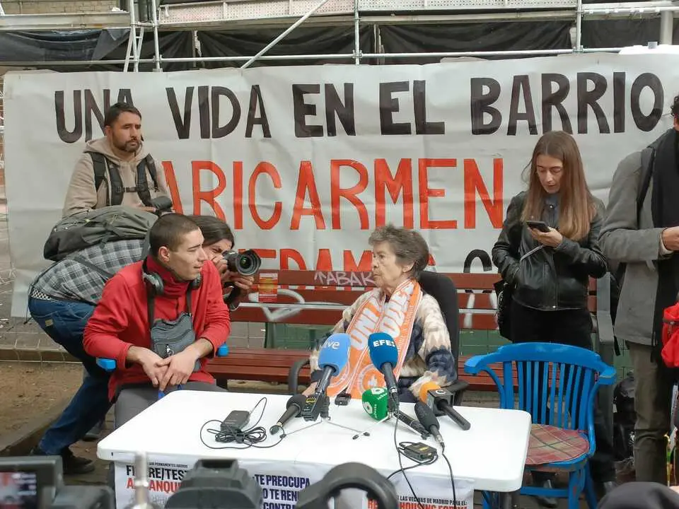 Mari Carmen, la vecina de 87 a&ntilde;os a la que quieren desahuciar. EP.