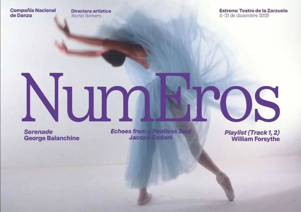 Cartel de NumEros, de la Compa&ntilde;&iacute;a Nacional de Danza.