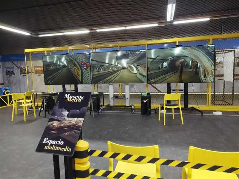 Simulador de trenes hist&oacute;ricos. Foto de la Comunidad de Madrid.