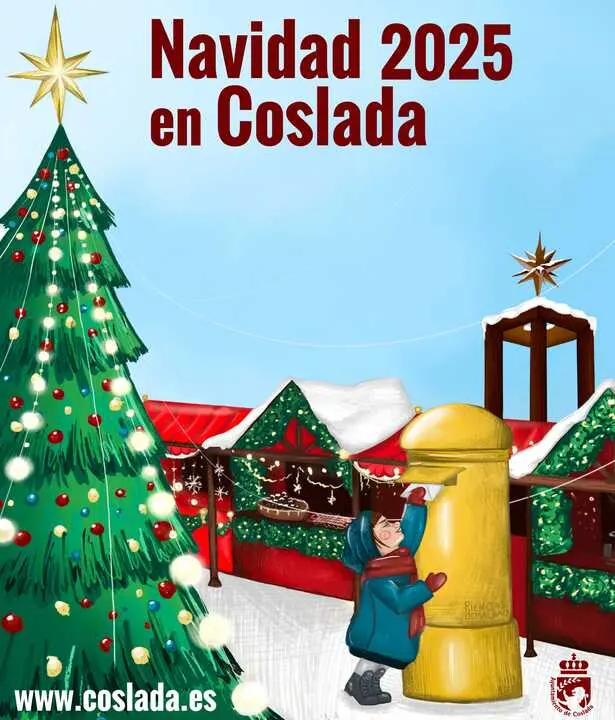 Cartel de la campa&ntilde;a de Navidad 2025 de Coslada.