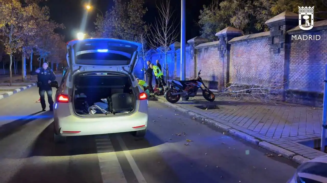 Imagen del momento del accidente.