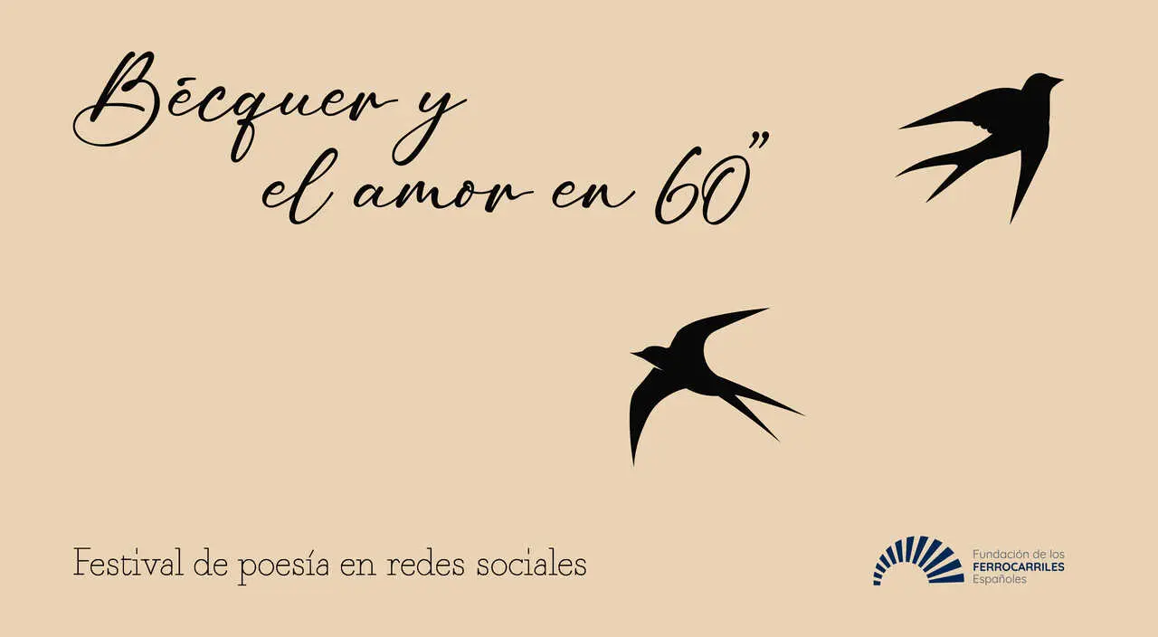 Cartel del premio B&eacute;cquer y el amor en 60&rdquo;.