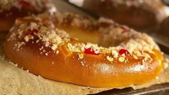 Un rosc&oacute;n de Reyes en imagen de archivo.