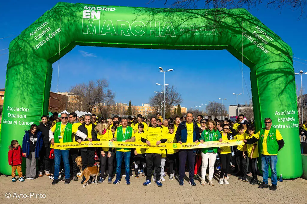 Marcha Pinto Contra el C&aacute;ncer Infantil. Imagen del Ayuntamiento de Pinto.
