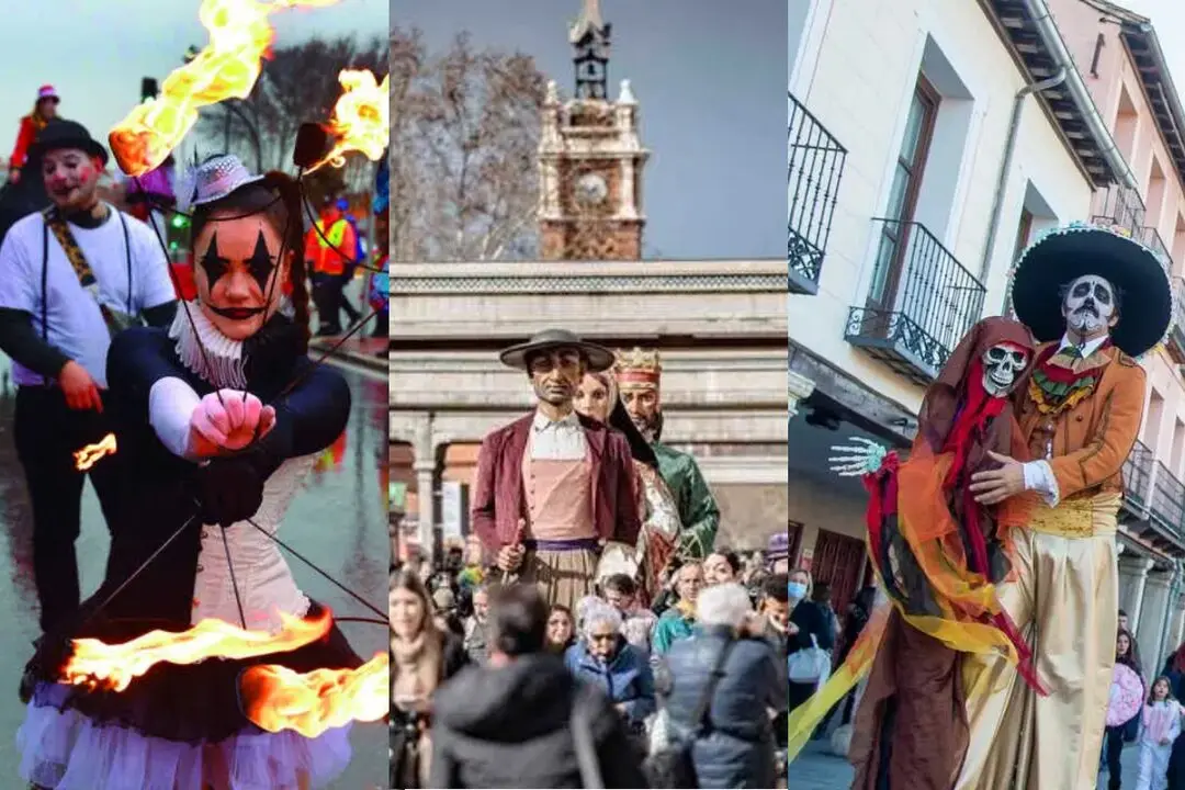 Carnavales en distintos puntos de Madrid.