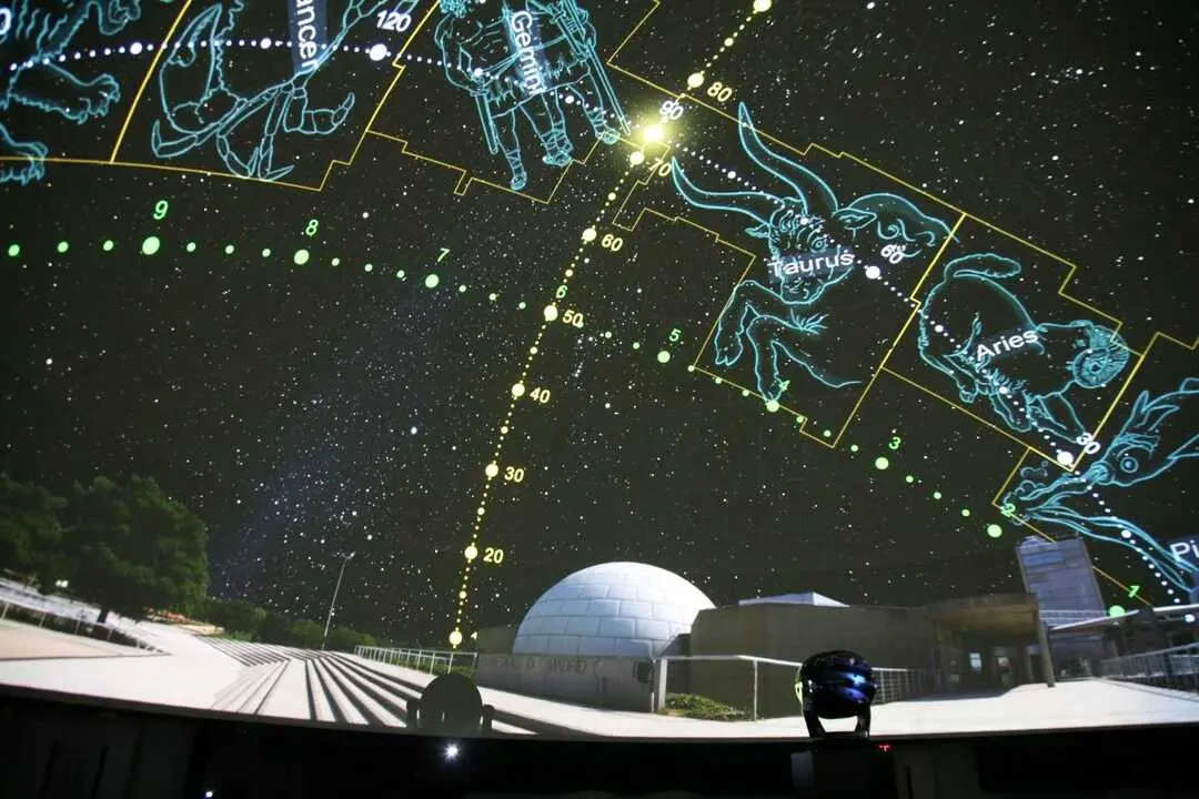 Sala de proyecciones del Planetario. Imagen del Ayuntamiento de Madrid.