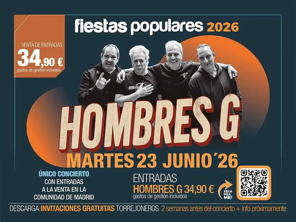 Cartel del concierto de Hombres G.