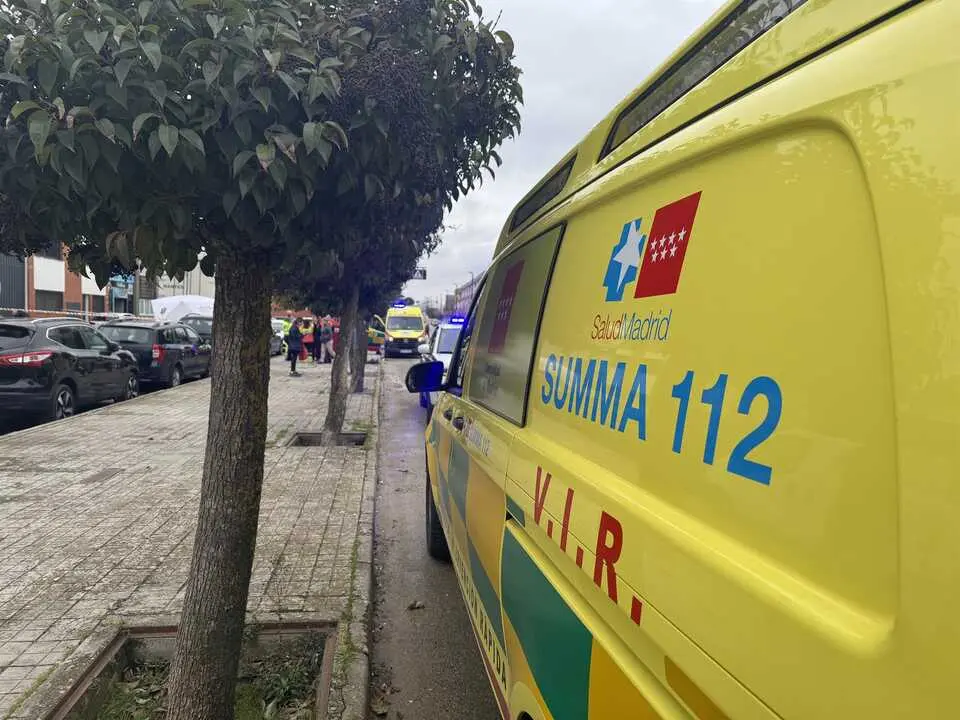Imagen de una ambulancia del SAMUR112 en Campo Real (Foto de archivo). Emergencias Madrid.