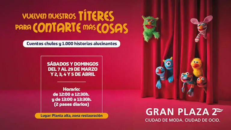 Cartel de los T&iacute;teres del Gran Plaza 2.