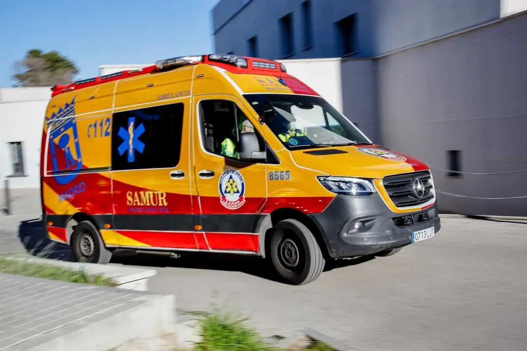 Una ambulancia en la Base 0 de SAMUR - Protecci&oacute;n Civil, en Casa de Campo, a 4 de enero de 2023, en Madrid (Espa&ntilde;a). Imagen de EP.