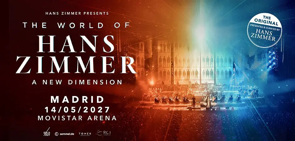 Cartel del concierto de Hans Zimmer. Imagen de Movistar Arena.