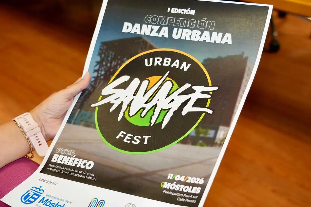 Cartel del &ldquo;Urban Savage Fest&rdquo;. Foto del Ayuntamiento de M&oacute;stoles.