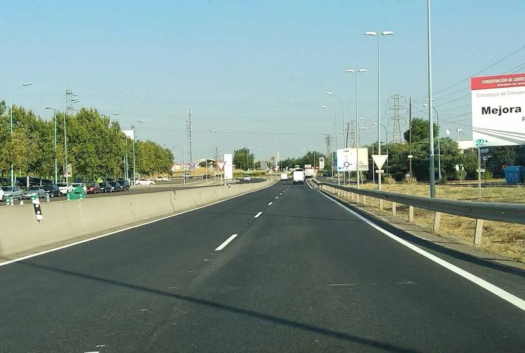Carretera M-406. Imagen de archivo.