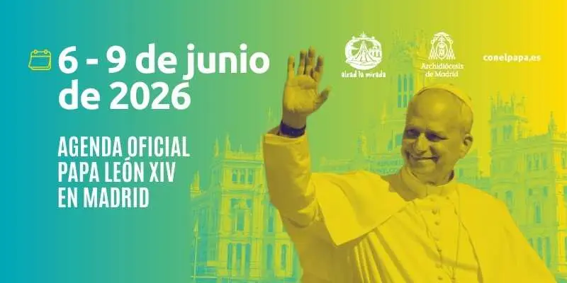 Visita del Papa a Madrid. Imagen de la web de la Archidi&oacute;cesis de Madrid.