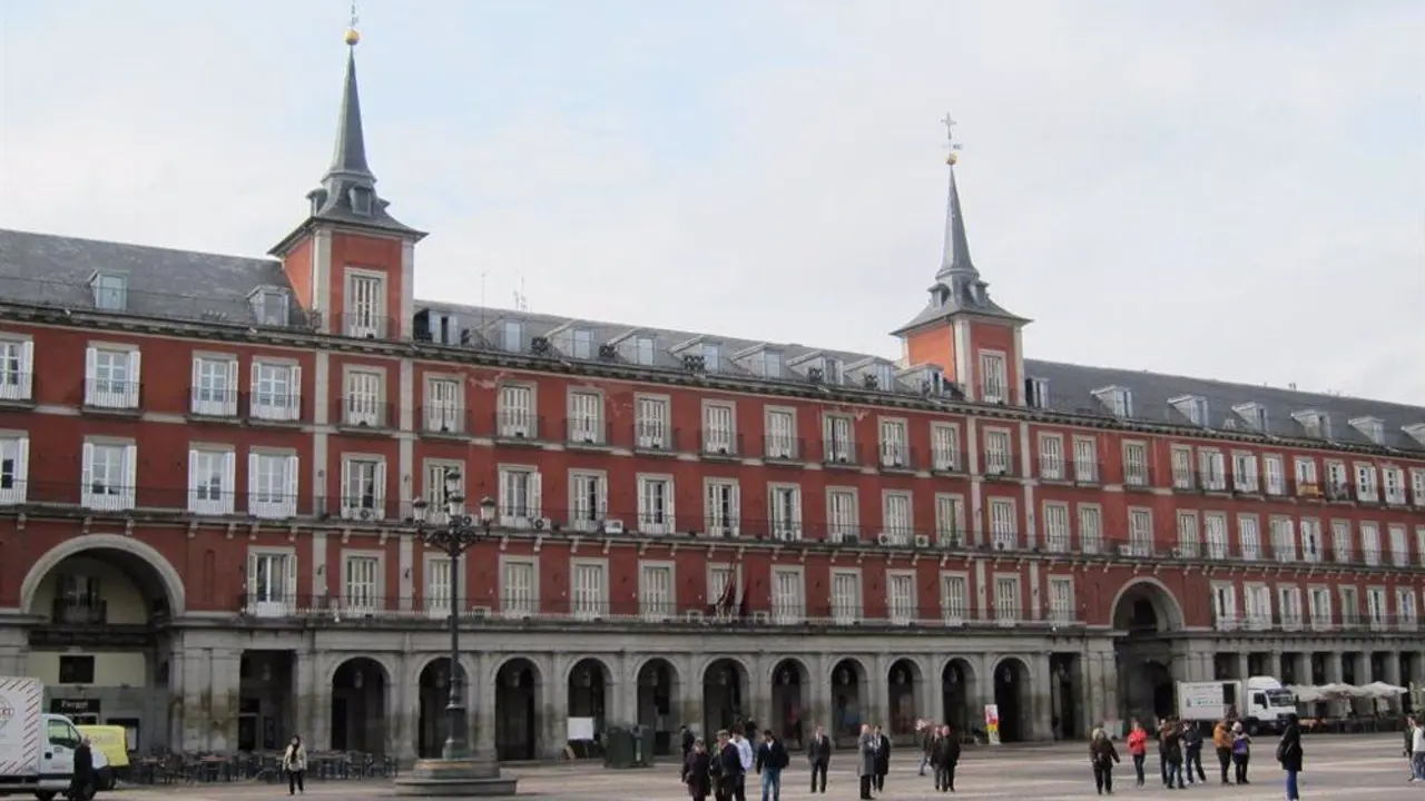 Imagen de archivo de la Plaza Mayor de Madrid.