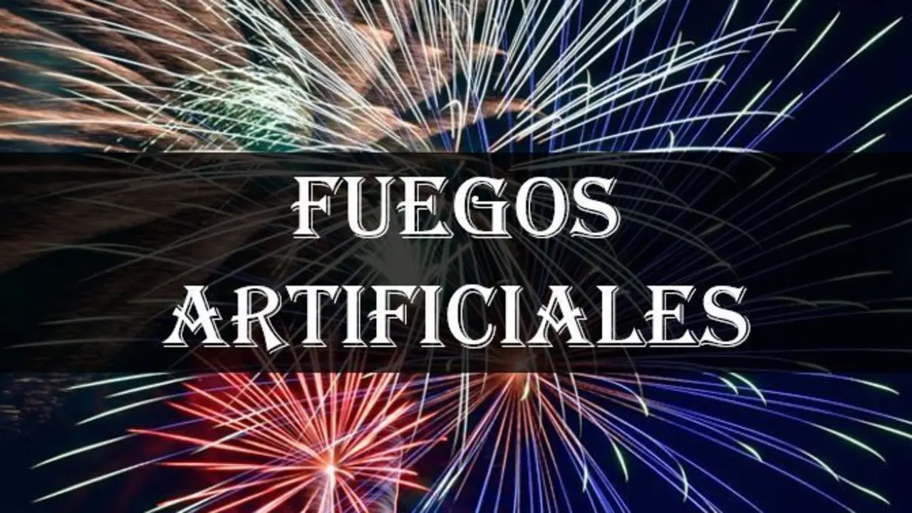 Imagen de fuegos artificiales en Colmenarejo. 