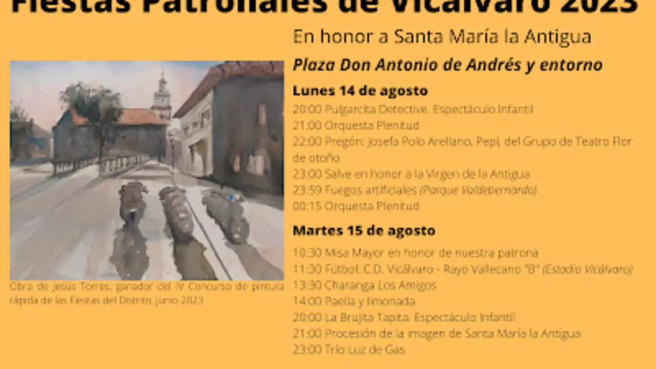 Cartel de las fiestas de Vic&aacute;lvaro para este 2023