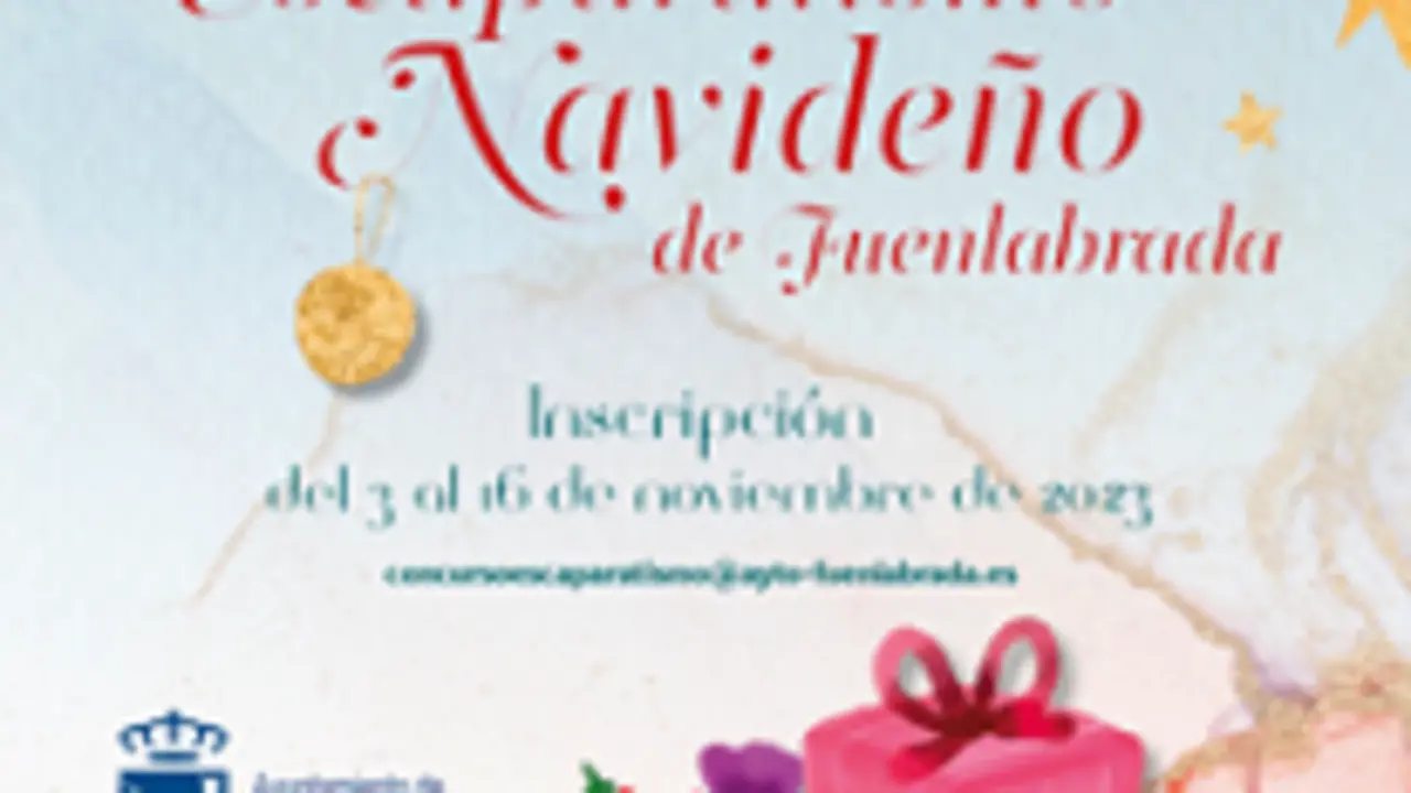 Cartel del concurso de escaparatismo de Fuenlabrada