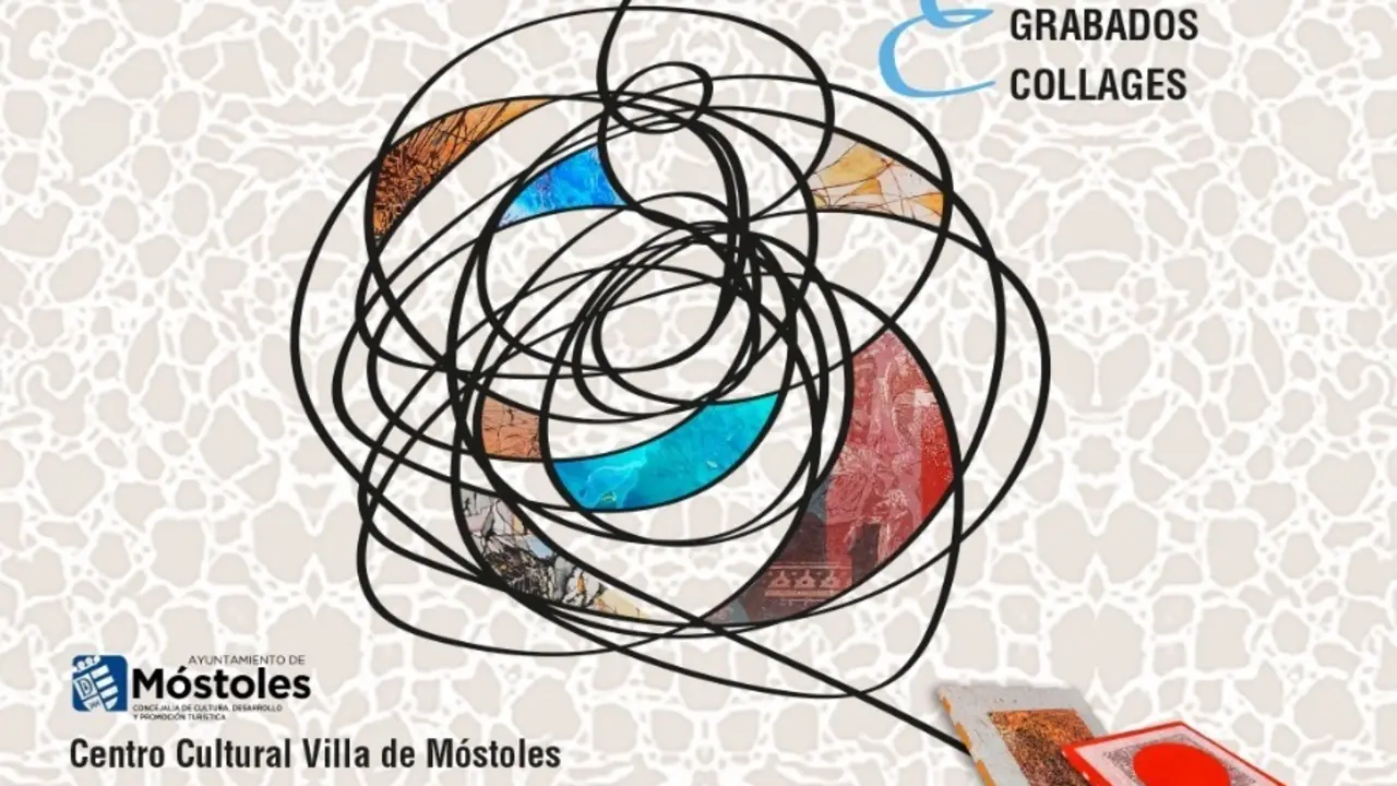 Cartel de la Exposici&oacute;n M&oacute;stoles Hilando sue&ntilde;os para despejar pesadillas