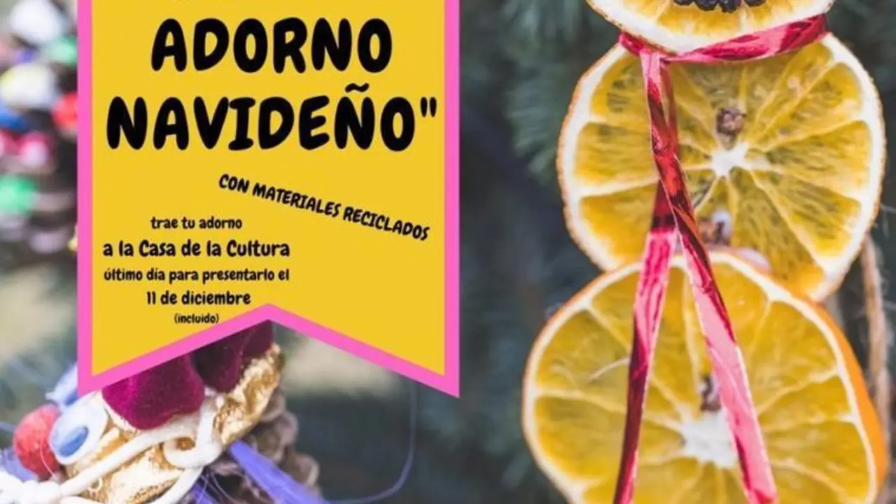 cartel  Crea tu adorno navide&ntilde;o