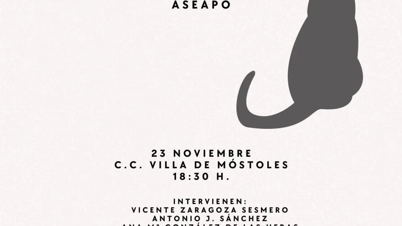 cartel del ciclo de poes&iacute;a Versos en el Hall de M&oacute;stoles