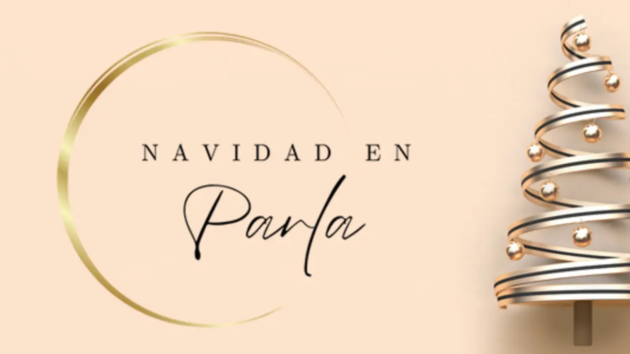 Cartel de Navidad en Parla
