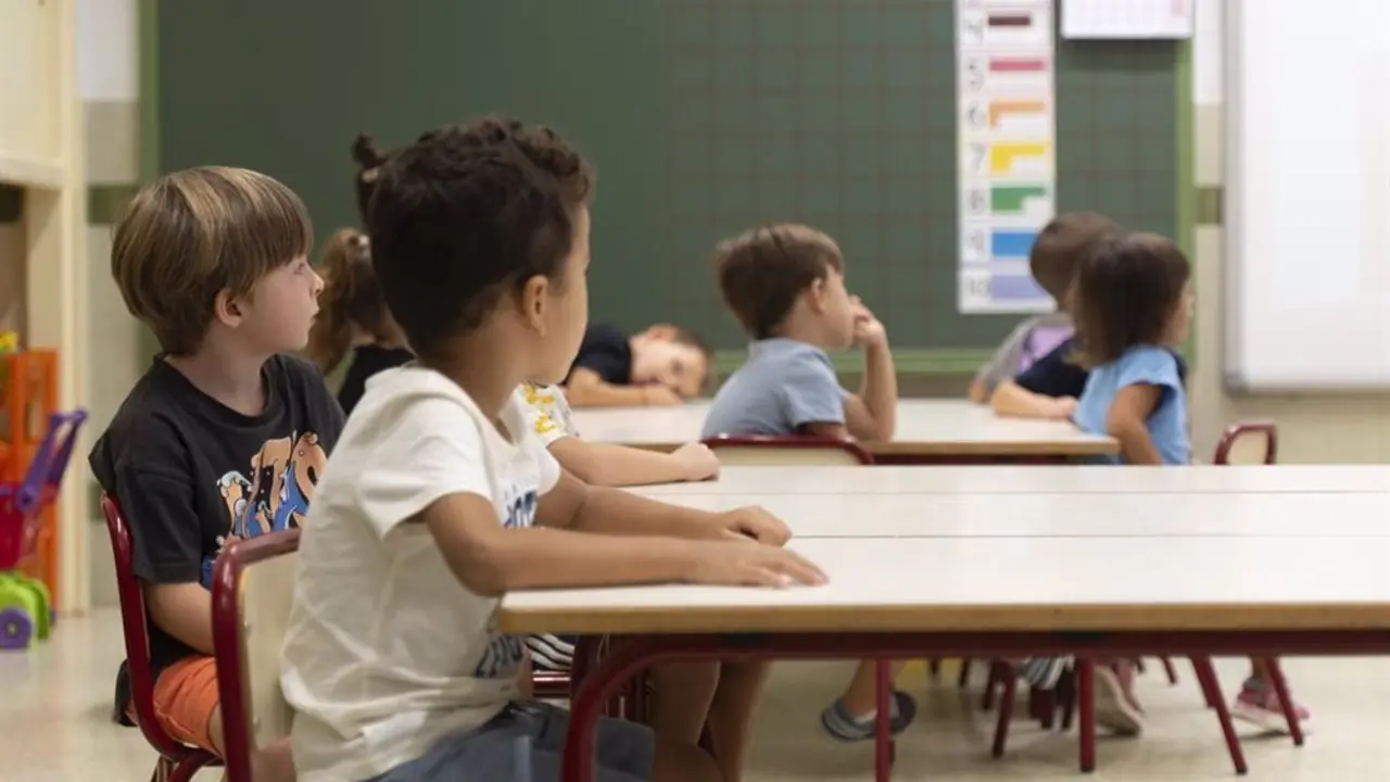 Clase de alumnos de Educaci&oacute;n Infantil.