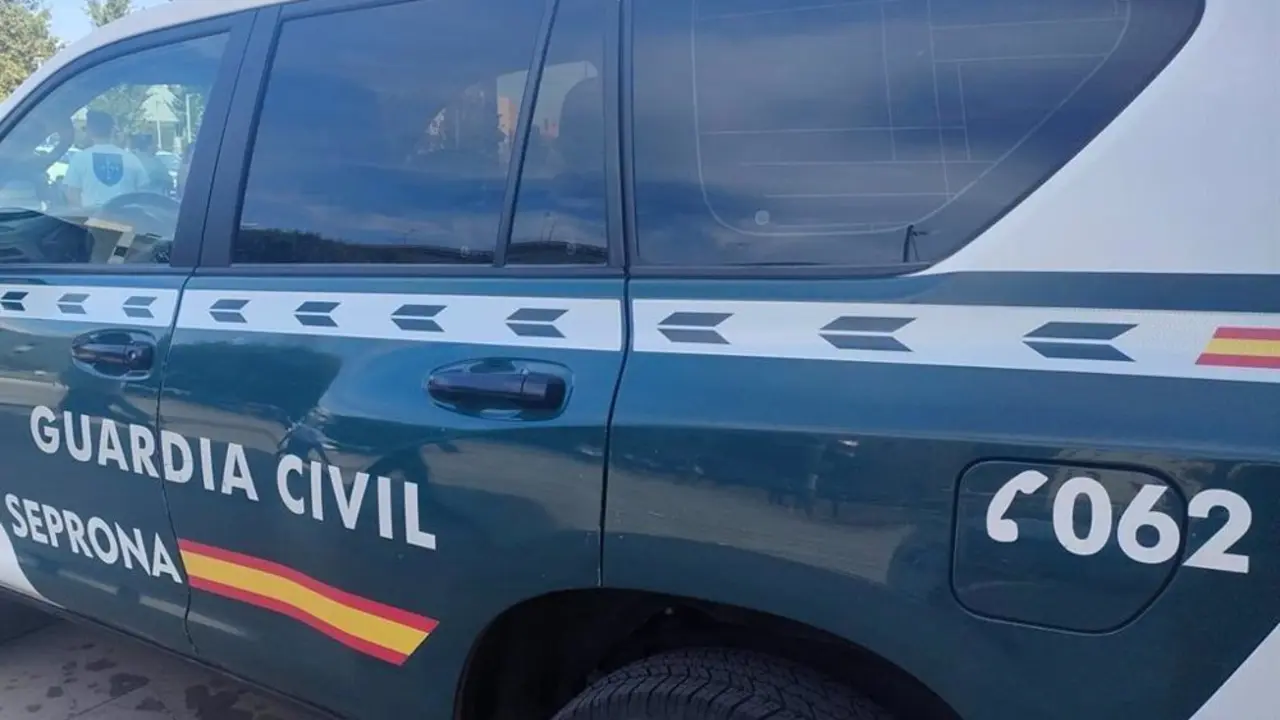 Coche de la Guardia Civil de perfil