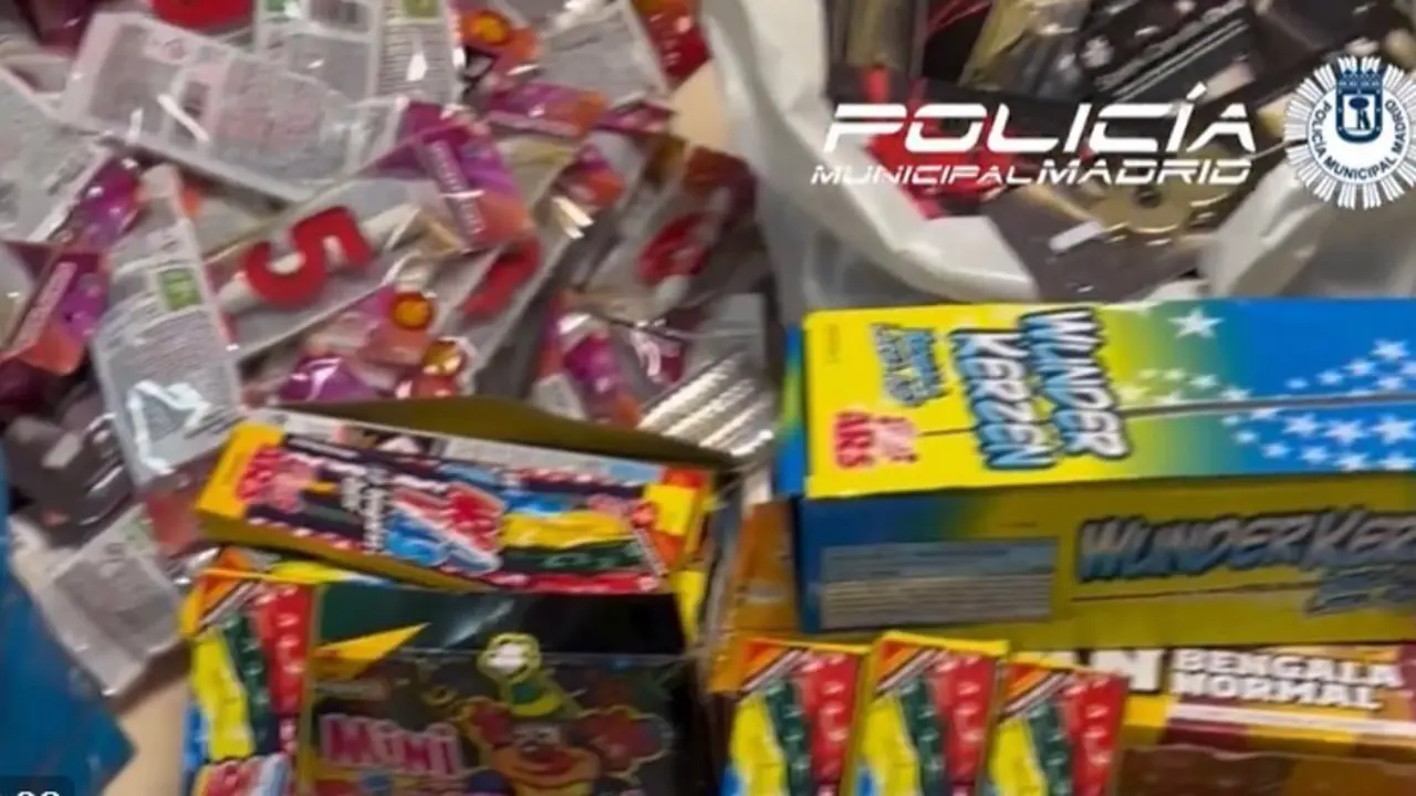 Art&iacute;culos pirot&eacute;cnicos incautados por la Polic&iacute;a