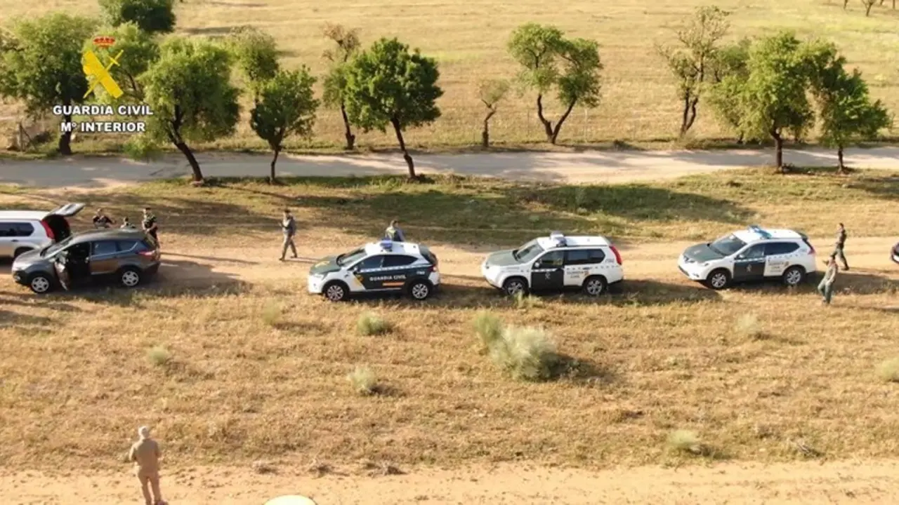 Dispositivos policiales investigando construcciones ilegales
