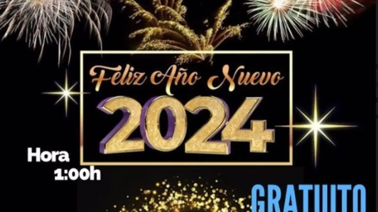 Cartel de la fiesta de fin de a&ntilde;o de Valdemorillo